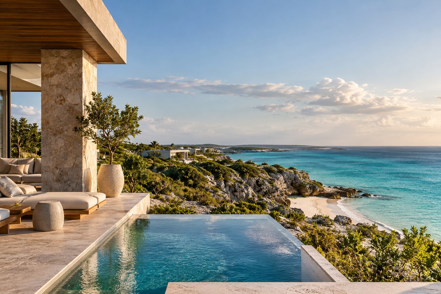 Contemporary residence on the limestone coast, Turks & Caicos