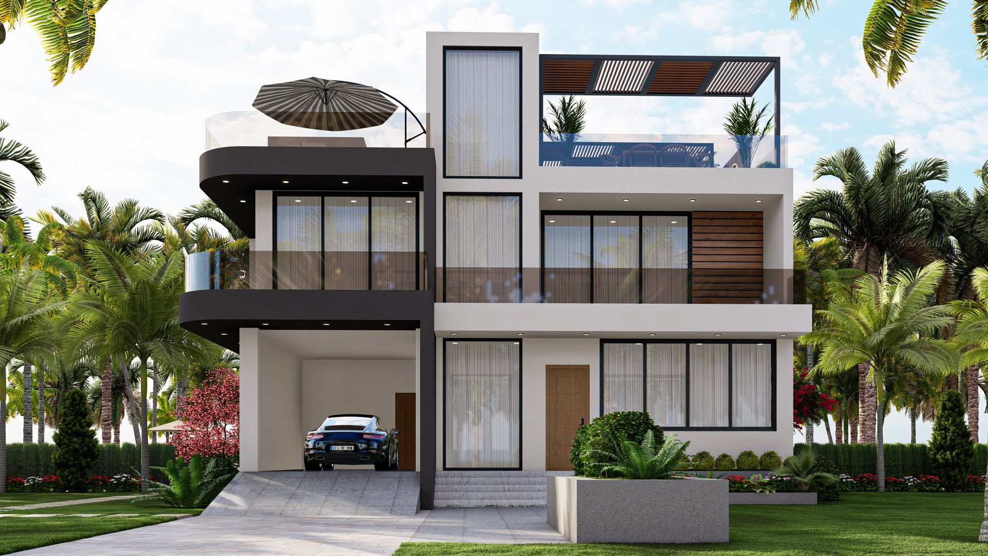 Settlers Cove — Coastal Haven Villa, architectural rendering